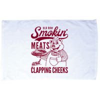 Old Row Smokin Meats And Clapping Cheeks Microfiber Hand Towel
