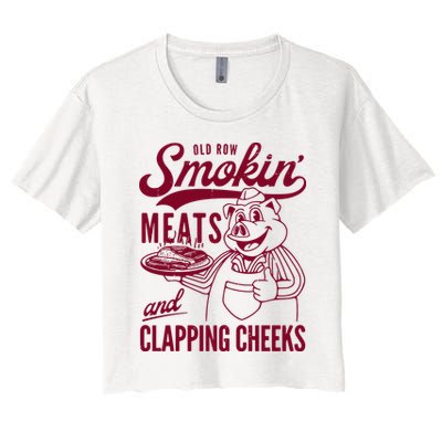 Old Row Smokin Meats And Clapping Cheeks Crop Top