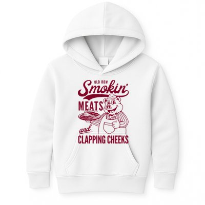 Old Row Smokin Meats And Clapping Cheeks Kids Hoodie