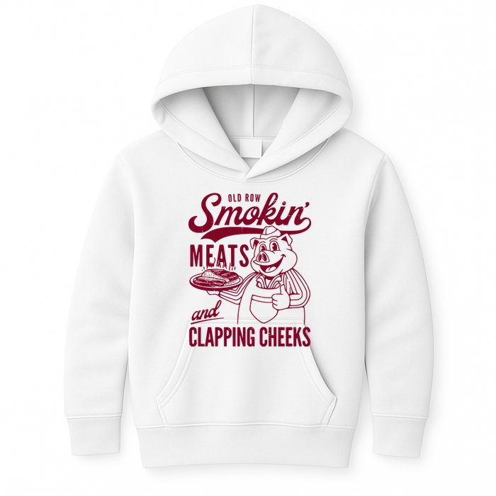 Old Row Smokin Meats And Clapping Cheeks Kids Hoodie