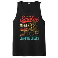 Old Row Smokin Meats And Clapping Cheeks Funny Gift PosiCharge Competitor Tank