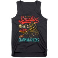 Old Row Smokin Meats And Clapping Cheeks Funny Gift Tank Top