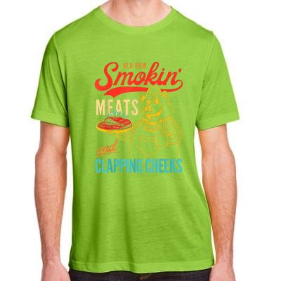 Old Row Smokin Meats And Clapping Cheeks Adult ChromaSoft Performance T-Shirt