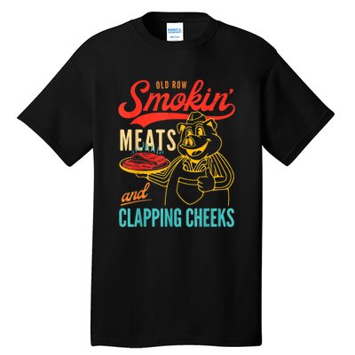 Old Row Smokin Meats And Clapping Cheeks Tall T-Shirt