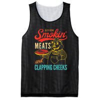 Old Row Smokin Meats And Clapping Cheeks Mesh Reversible Basketball Jersey Tank