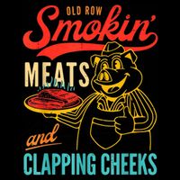 Old Row Smokin Meats And Clapping Cheeks Baby Bodysuit