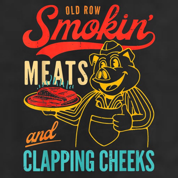 Old Row Smokin Meats And Clapping Cheeks Trucker Hat