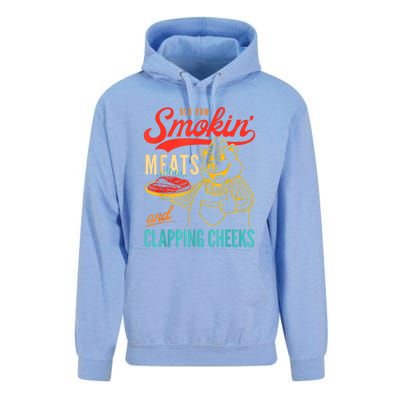 Old Row Smokin Meats And Clapping Cheeks Unisex Surf Hoodie