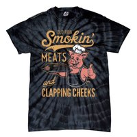 Old Row Smokin Meats And Clapping Cheeks Funny Tie-Dye T-Shirt