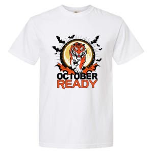 October Ready Tigers Funny Strong For October Ready Tiger Garment-Dyed Heavyweight T-Shirt