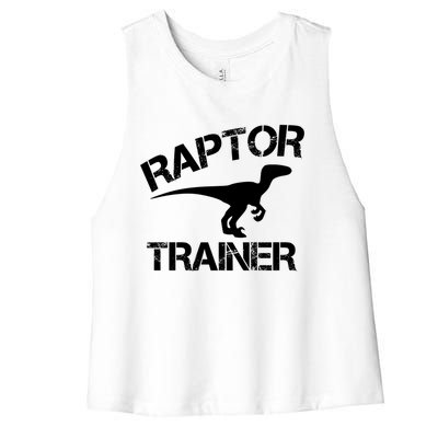 Official Raptor Trainer Gift Women's Racerback Cropped Tank