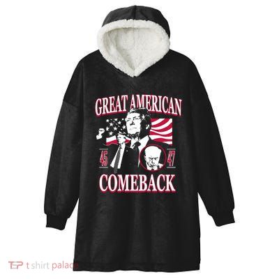 Old Row Trump Great American Comeback Hooded Wearable Blanket