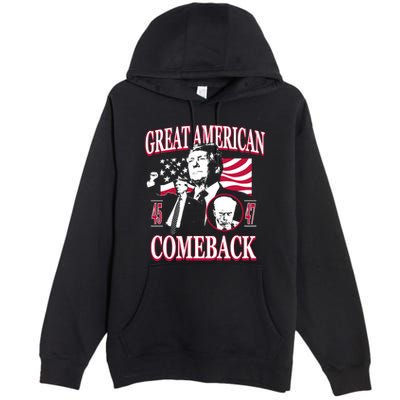 Old Row Trump Great American Comeback Premium Pullover Hoodie