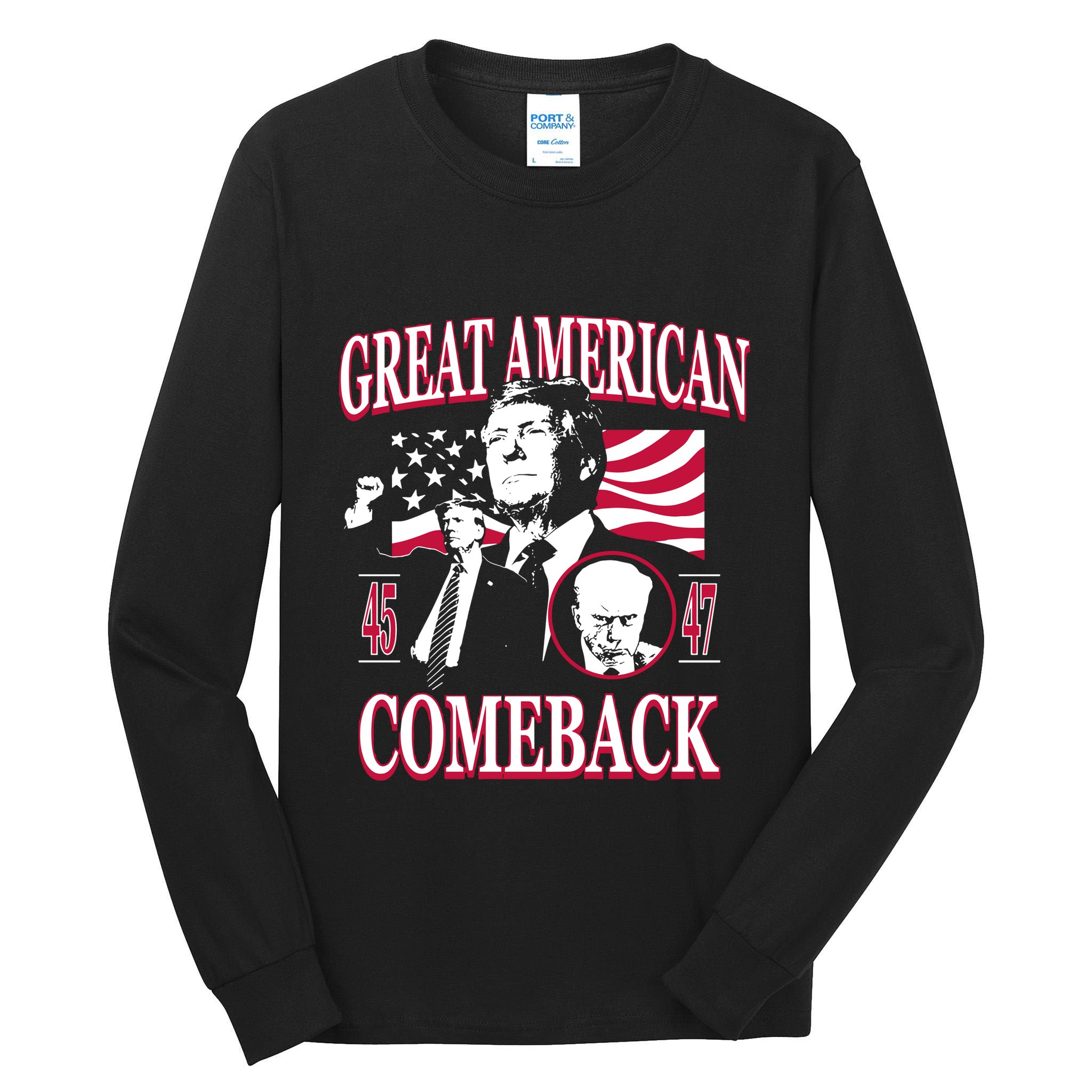 Old Row Trump Great American Comeback Tall Long Sleeve T-Shirt