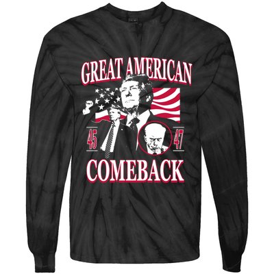 Old Row Trump Great American Comeback Tie-Dye Long Sleeve Shirt