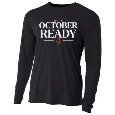 October Ready Tigers Funny For Ready Tiger Cooling Performance Long Sleeve Crew