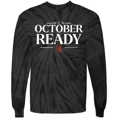 October Ready Tigers Funny For Ready Tiger Tie-Dye Long Sleeve Shirt