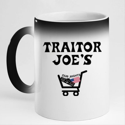 Our Rights Traitor Joe's USA 11oz Black Color Changing Mug