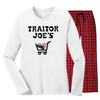 Our Rights Traitor Joe's USA Women's Long Sleeve Flannel Pajama Set 