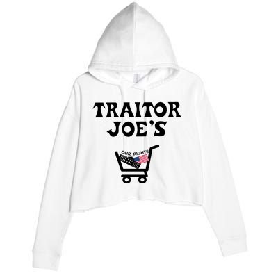 Our Rights Traitor Joe's USA Crop Fleece Hoodie