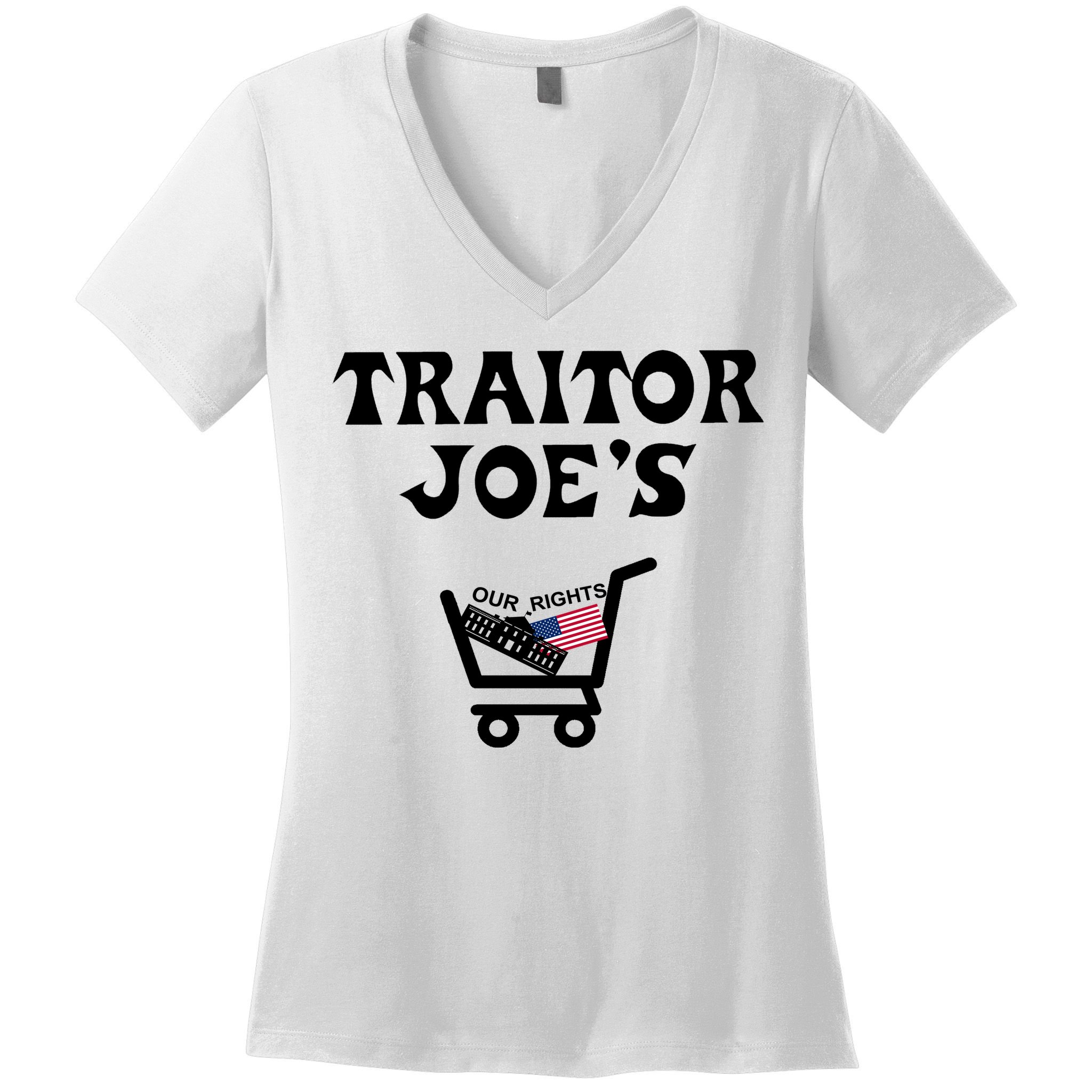 Our Rights Traitor Joe's USA Women's V-Neck T-Shirt