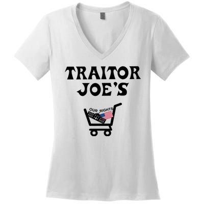 Our Rights Traitor Joe's USA Women's V-Neck T-Shirt