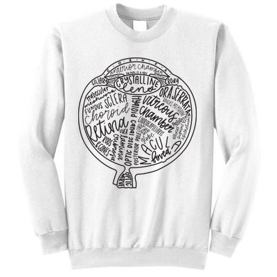 Optometrist Retina Tech Eyeball Anatomy Optician Eye Doctor Sweatshirt