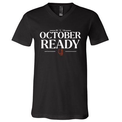 October Ready Tigers V-Neck T-Shirt