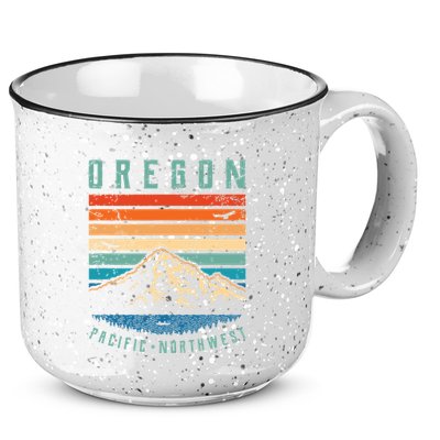Oregon Retro T Vintage Portland Home State Mountains 15oz Campfire Ceramic Mug