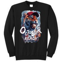 October Ready Tiger Baseball Sports Playoffs Sweatshirt