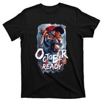 October Ready Tiger Baseball Sports Playoffs T-Shirt