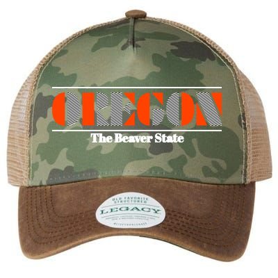 Oregon Retro The Beaver State Logo Legacy Tie Dye Trucker Hat