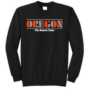 Oregon Retro The Beaver State Logo Sweatshirt