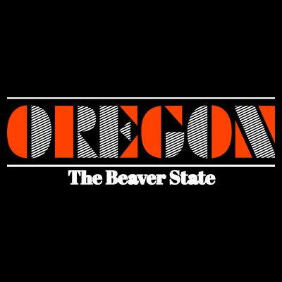 Oregon Retro The Beaver State Logo T-Shirt