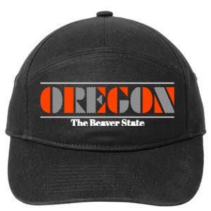 Oregon Retro The Beaver State Logo 7-Panel Snapback Hat