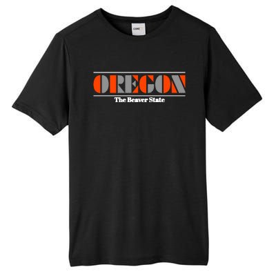 Oregon Retro The Beaver State Logo Tall Fusion ChromaSoft Performance T-Shirt