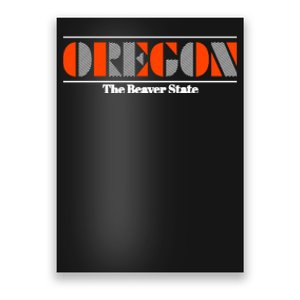 Oregon Retro The Beaver State Logo Poster