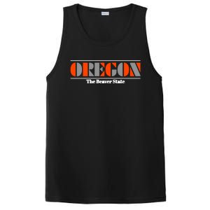 Oregon Retro The Beaver State Logo PosiCharge Competitor Tank