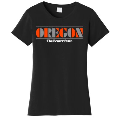 Oregon Retro The Beaver State Logo Women's T-Shirt