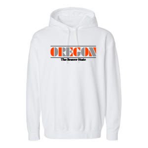 Oregon Retro The Beaver State Logo Garment-Dyed Fleece Hoodie