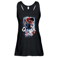 October Ready Tiger Baseball Sports Playoffs Ladies Essential Flowy Tank