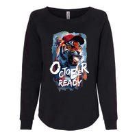 October Ready Tiger Baseball Sports Playoffs Womens California Wash Sweatshirt