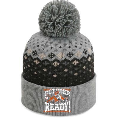 October Ready Tiger Baseball Fan Apparel The Baniff Cuffed Pom Beanie