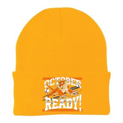 October Ready Tiger Baseball Fan Apparel Knit Cap Winter Beanie