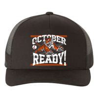 October Ready Tiger Baseball Fan Apparel Yupoong Adult 5-Panel Trucker Hat