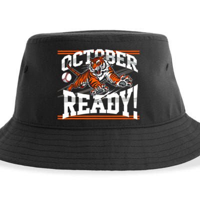 October Ready Tiger Baseball Fan Apparel Sustainable Bucket Hat