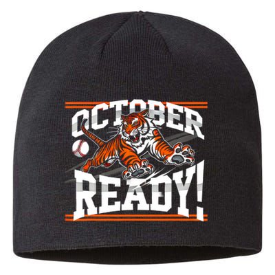 October Ready Tiger Baseball Fan Apparel Sustainable Beanie