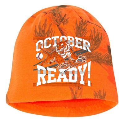 October Ready Tiger Baseball Fan Apparel Kati - Camo Knit Beanie