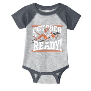 October Ready Tiger Baseball Fan Apparel Infant Baby Jersey Bodysuit