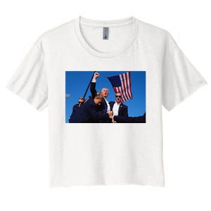 Old Row Trump Trump Rally Donald Trump 2024 Women's Crop Top Tee